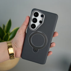 Galaxy S26 Ultra Dotted MS Ring Stand Case | Shockproof | Slim & Grip Design Cover