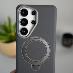 Galaxy S26 Ultra Dotted MS Ring Stand Case | Shockproof | Slim & Grip Design Cover