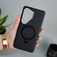 Galaxy S26 Ultra Dotted MS Ring Stand Case | Shockproof | Slim & Grip Design Cover