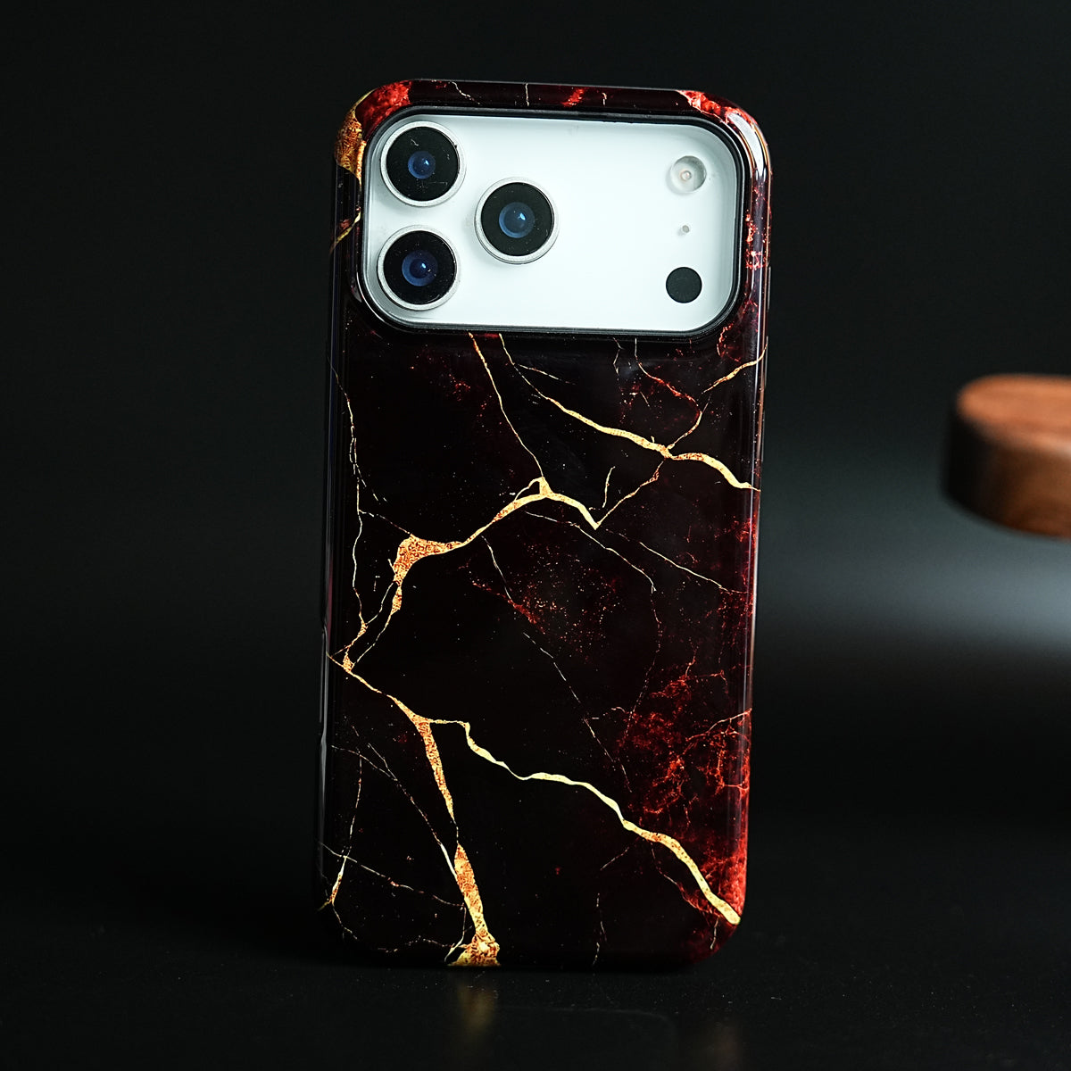 iPhone 17 Series Crimson Marble MagSafe Case Cover