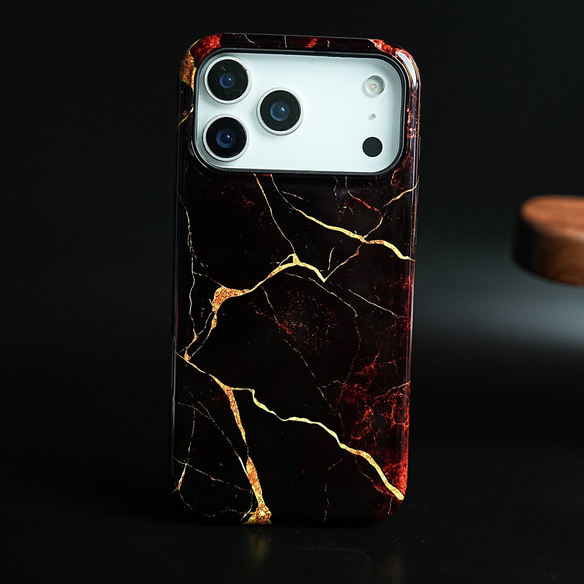 iPhone 17 Series Crimson Marble MagSafe Case Cover