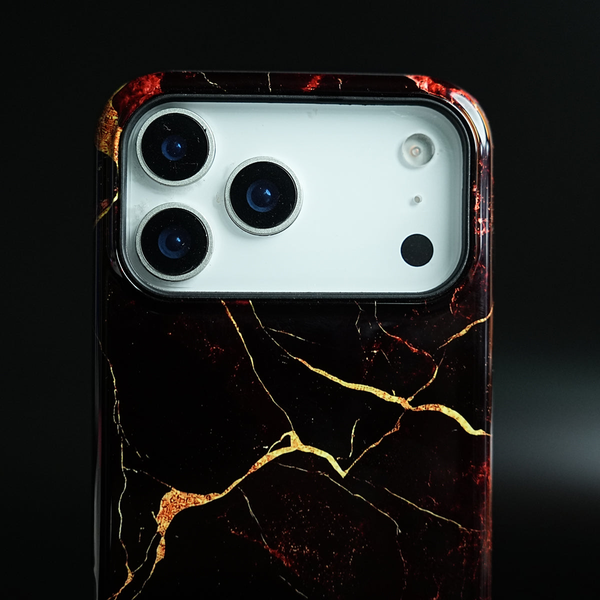 iPhone 17 Series Crimson Marble MagSafe Case Cover