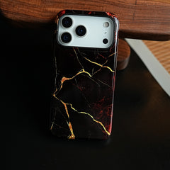 iPhone 17 Series Crimson Marble MagSafe Case Cover