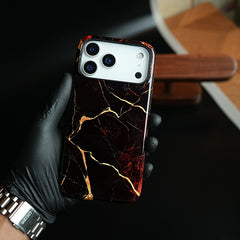 iPhone 17 Series Crimson Marble MagSafe Case Cover