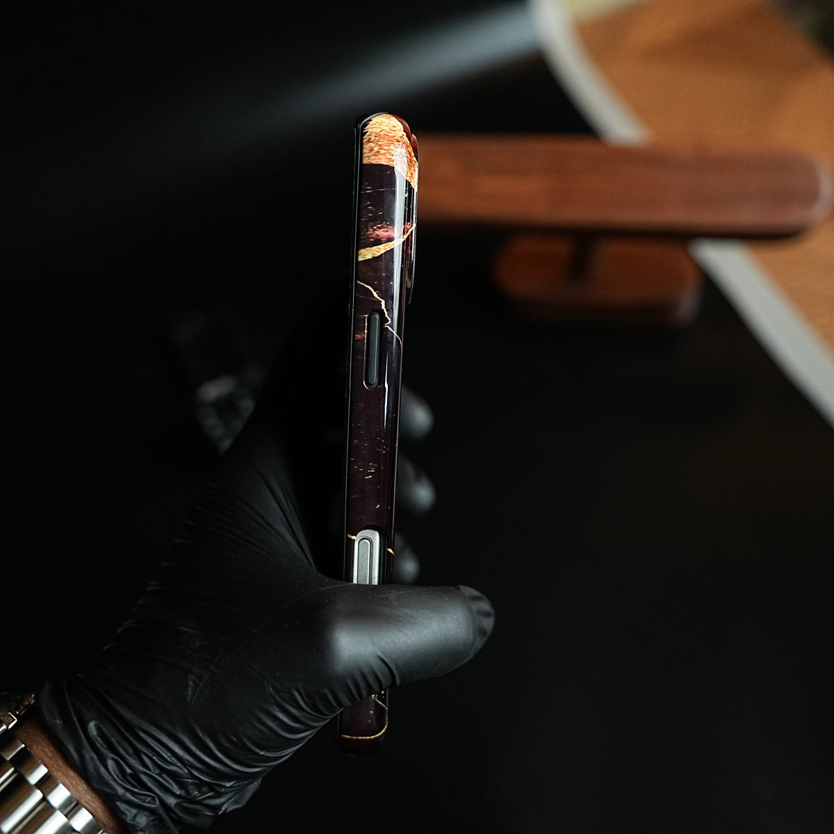 iPhone 17 Series Crimson Marble MagSafe Case Cover