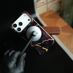 iPhone 17 Series Crimson Marble MagSafe Case Cover