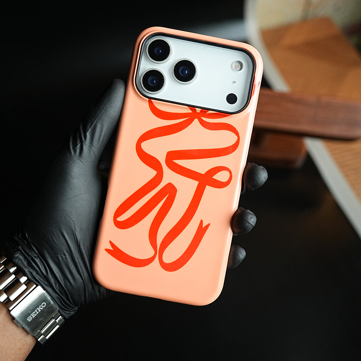 iPhone 17 Series Ribbon Bow Design MagSafe Case Cover