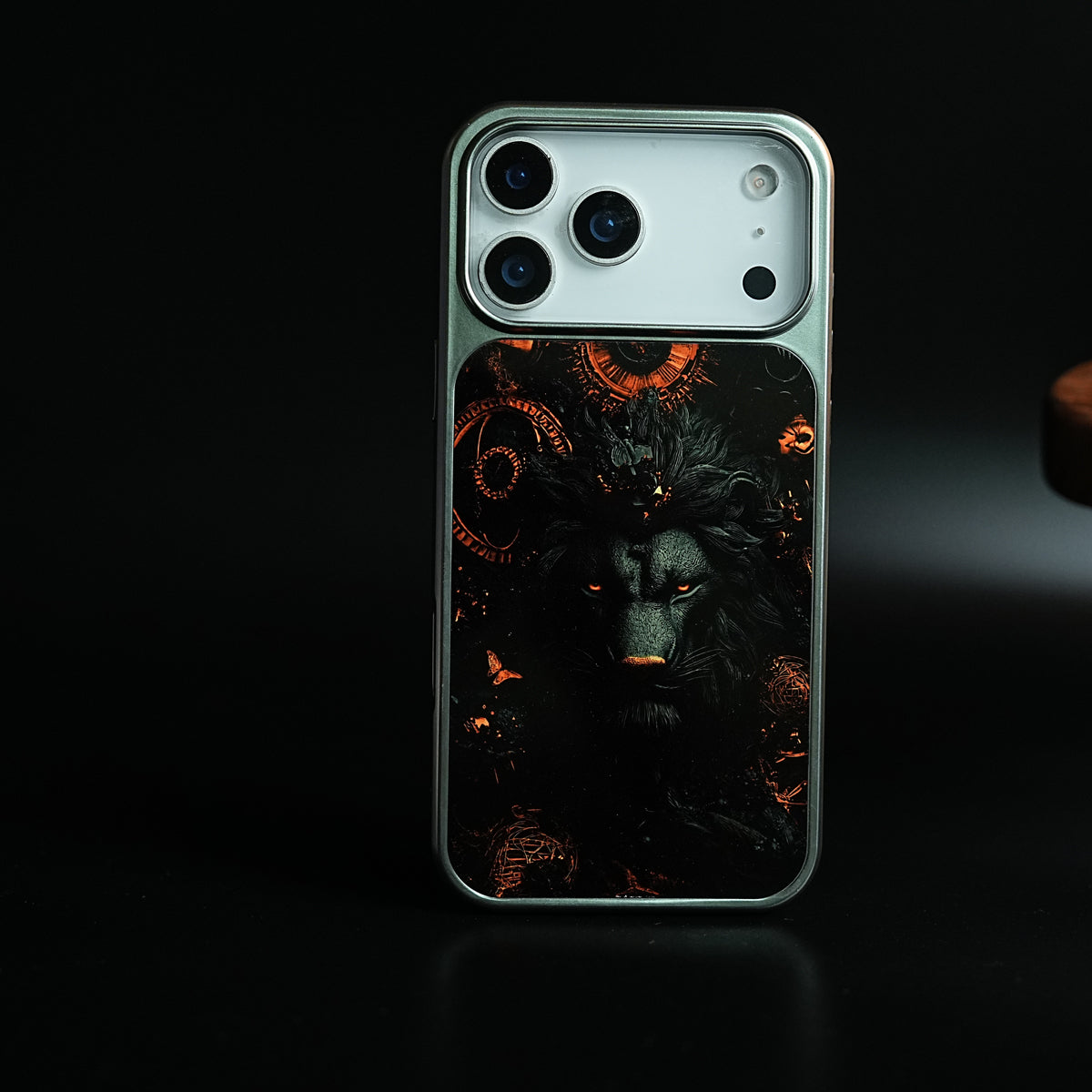 iPhone 17 Series Shadow Lion Artistic Design Case Cover