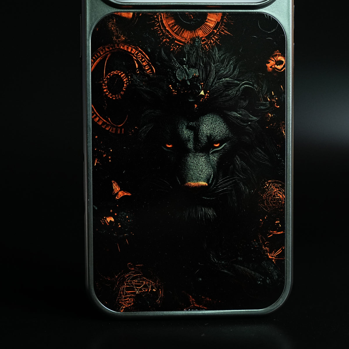 iPhone 17 Series Shadow Lion Artistic Design Case Cover