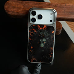 iPhone 17 Series Shadow Lion Artistic Design Case Cover
