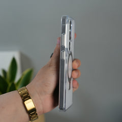 Galaxy S25 Ultra Crystal Clear Kickstand Case | Invisible Power
