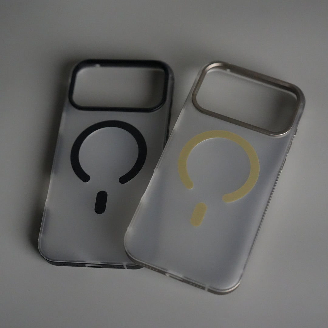 iPhone 17 Pro Frosted Magnetic Case | Aluminum Frame with MagSafe Ring & Metal Camera Guard