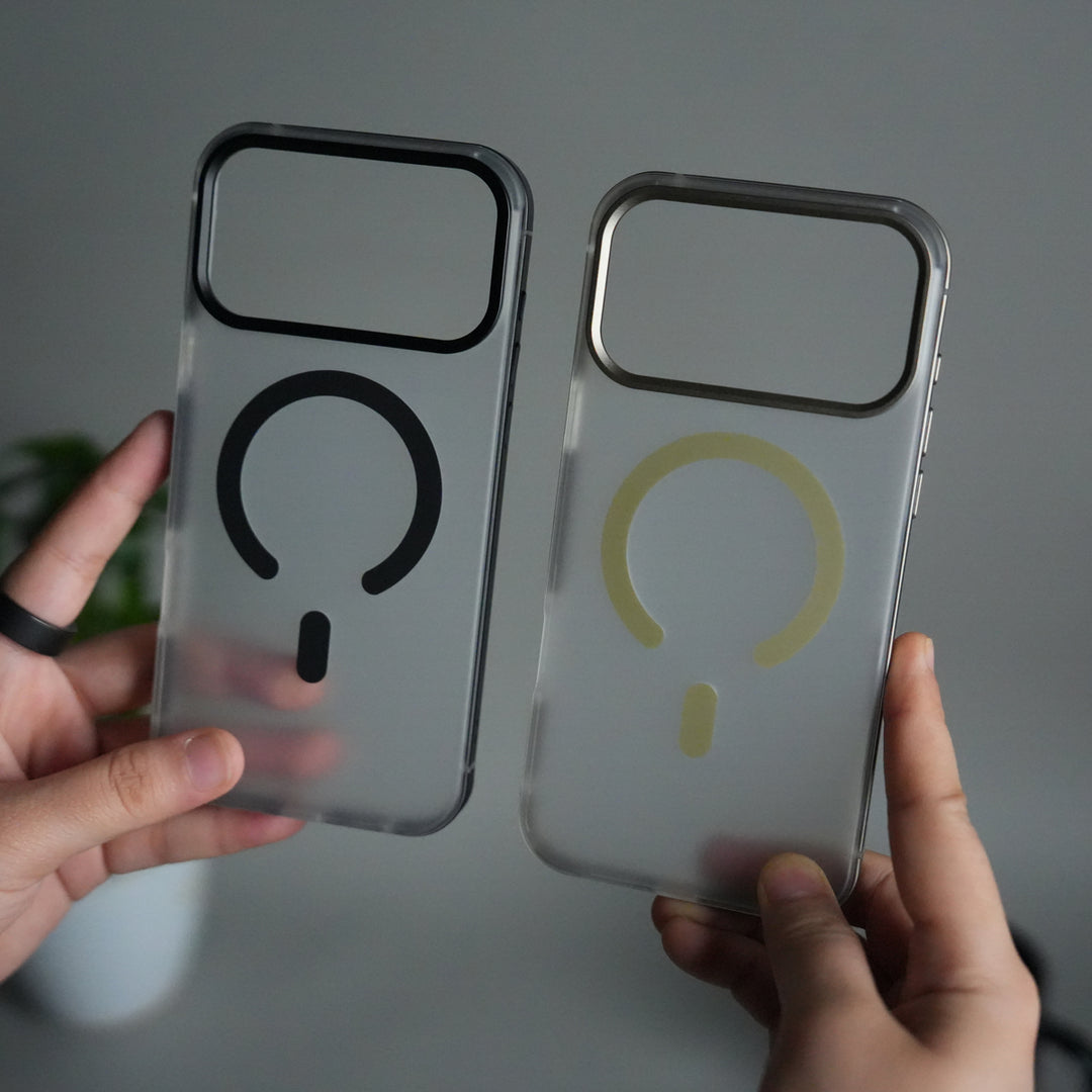 iPhone 17 Pro Frosted Magnetic Case | Aluminum Frame with MagSafe Ring & Metal Camera Guard