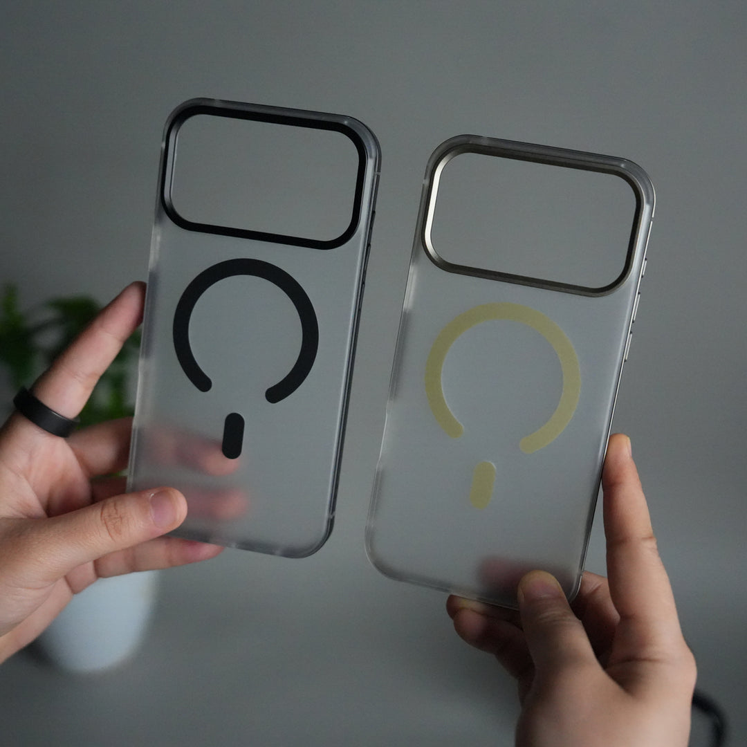 iPhone 17 Pro Frosted Magnetic Case | Aluminum Frame with MagSafe Ring & Metal Camera Guard