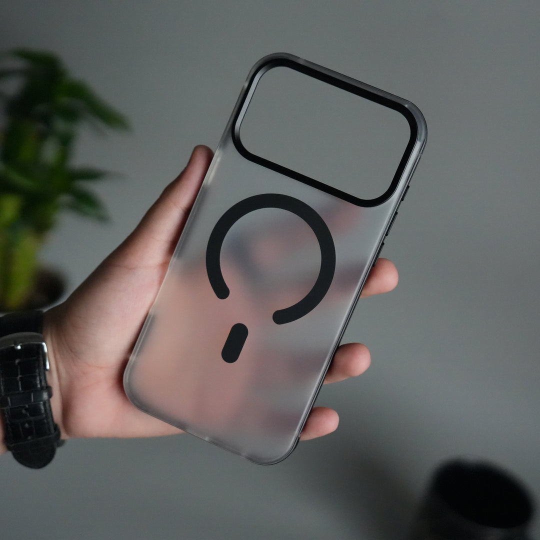 iPhone 17 Pro Frosted Magnetic Case | Aluminum Frame with MagSafe Ring & Metal Camera Guard
