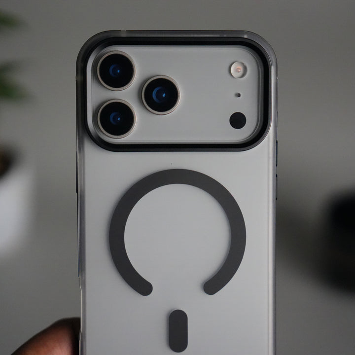 iPhone 17 Pro Frosted Magnetic Case | Aluminum Frame with MagSafe Ring & Metal Camera Guard