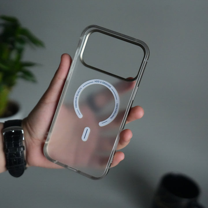 iPhone 17 Pro Frosted Magnetic Case | Aluminum Frame with MagSafe Ring & Metal Camera Guard