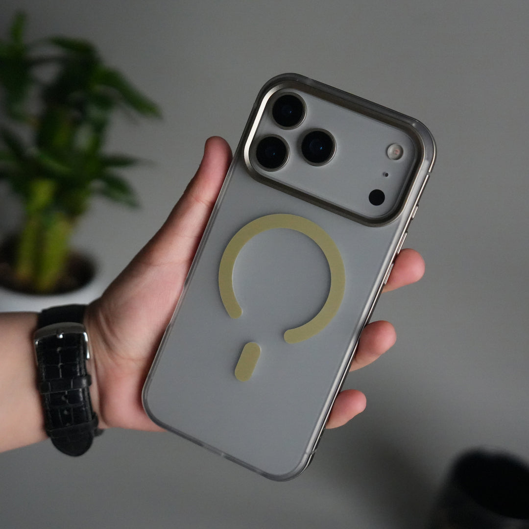 iPhone 17 Pro Frosted Magnetic Case | Aluminum Frame with MagSafe Ring & Metal Camera Guard