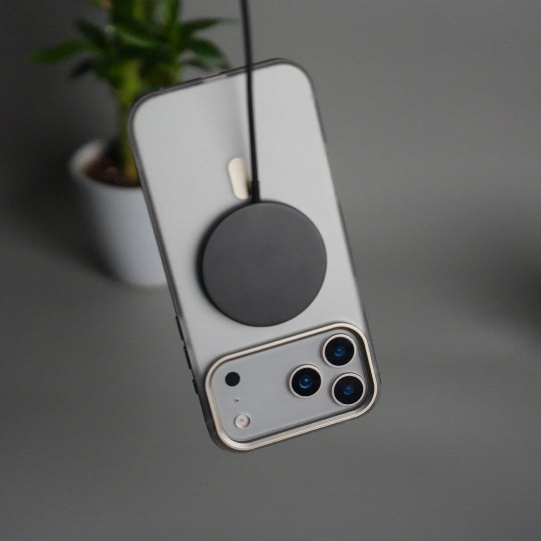 iPhone 17 Pro Frosted Magnetic Case | Aluminum Frame with MagSafe Ring & Metal Camera Guard