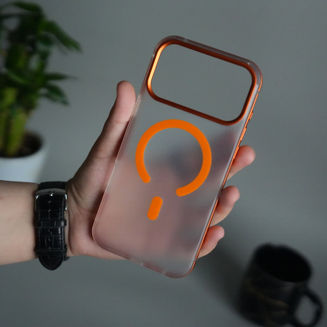 iPhone 17 Pro Frosted Magnetic Case | Aluminum Frame with MagSafe Ring & Metal Camera Guard