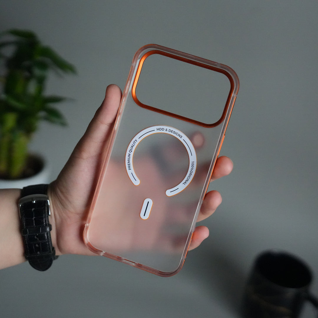 iPhone 17 Pro Frosted Magnetic Case | Aluminum Frame with MagSafe Ring & Metal Camera Guard