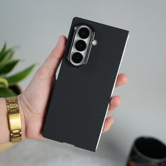 Galaxy Z Fold 7 Ultra-Slim Carbon Fiber Texture Case with Front glass Protection