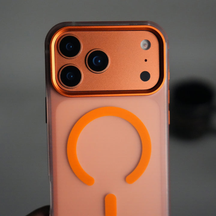 iPhone 17 Pro Frosted Magnetic Case | Aluminum Frame with MagSafe Ring & Metal Camera Guard