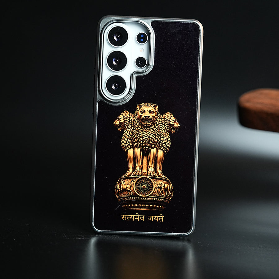 Lion Capital of Ashoka Case for Galaxy Ultra Series | Satyameva Jayate design Cover