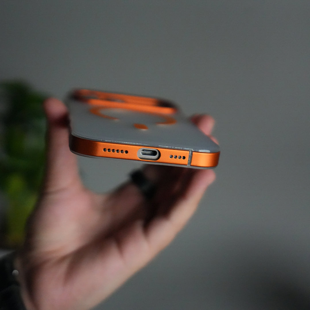 iPhone 17 Pro Frosted Magnetic Case | Aluminum Frame with MagSafe Ring & Metal Camera Guard