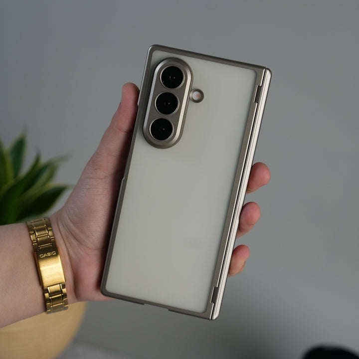 Galaxy Z Fold 7 Frosted Matte Case | Front Glass &amp; Heinge Protection