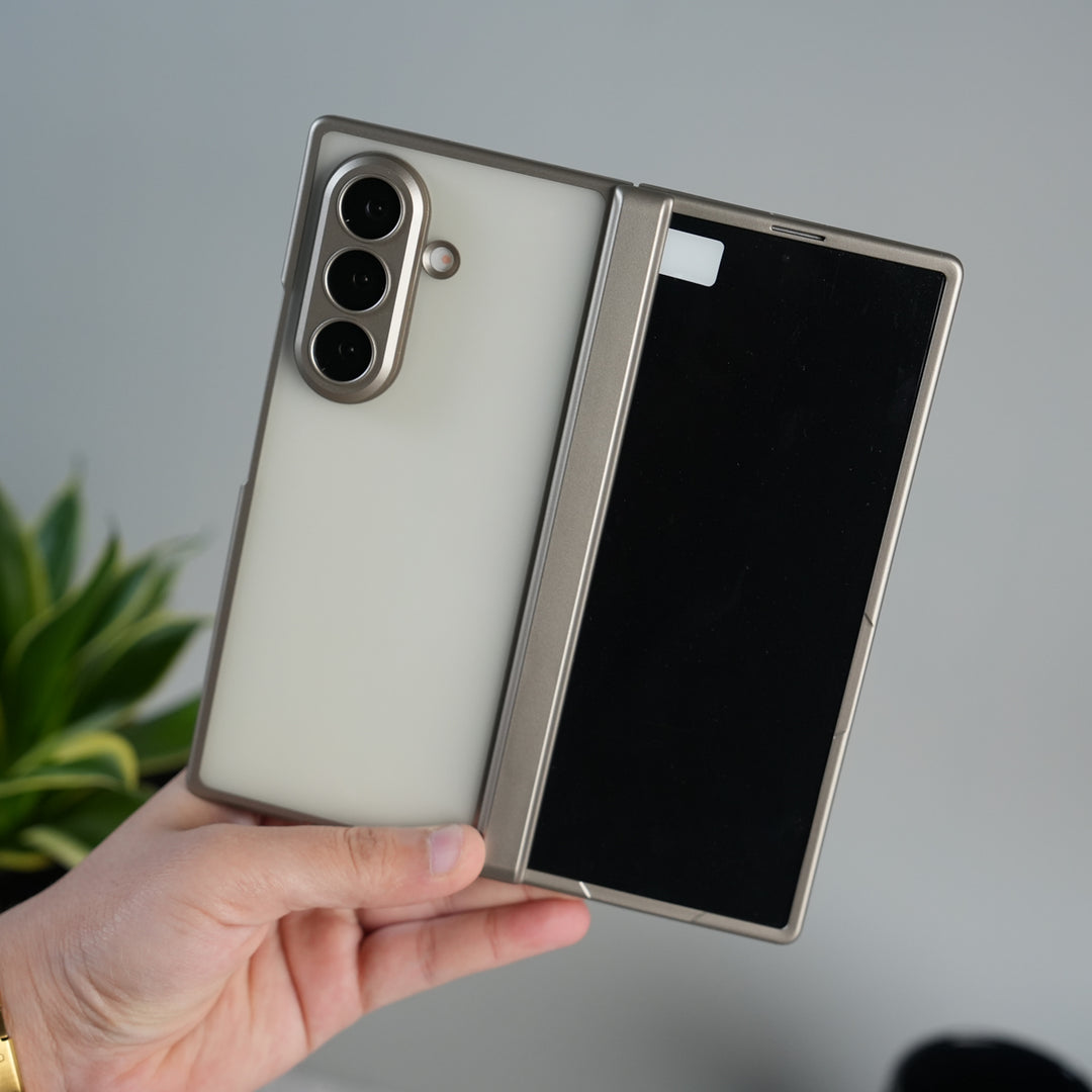 Galaxy Z Fold 7 Frosted Matte Case | Front Glass &amp; Heinge Protection