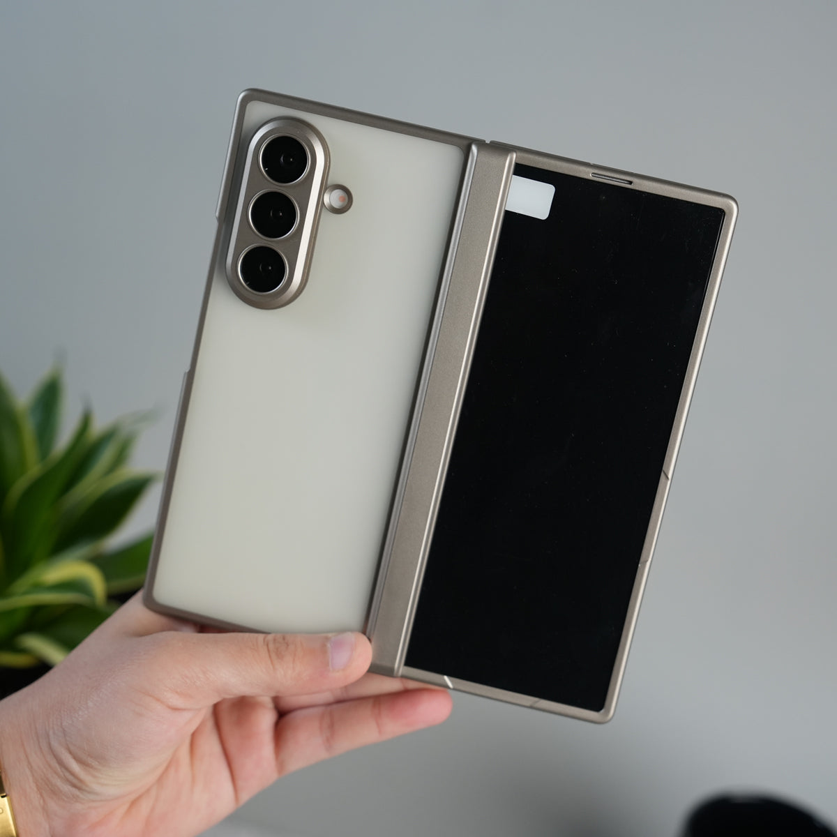 Galaxy Z Fold 7 Frosted Matte Case | Front Glass & Heinge Protection