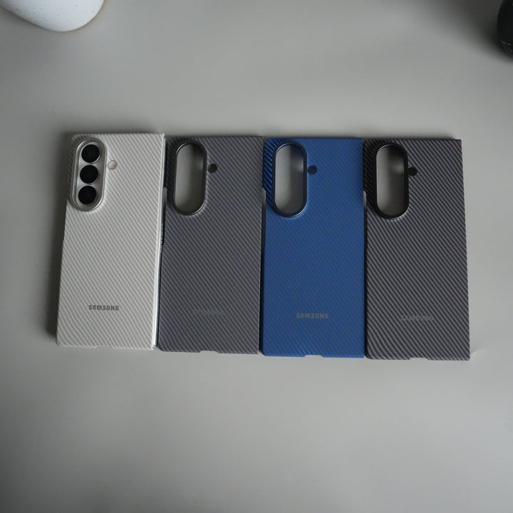 Galaxy Z Fold 7 Carbon Fiber Texture Back Case with Front Membrane | Ultra-Thin Protective Cover