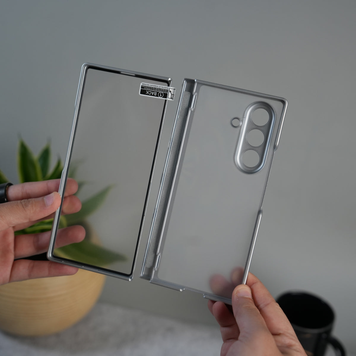 Galaxy Z Fold 7 Frosted Matte Case | Front Glass & Heinge Protection