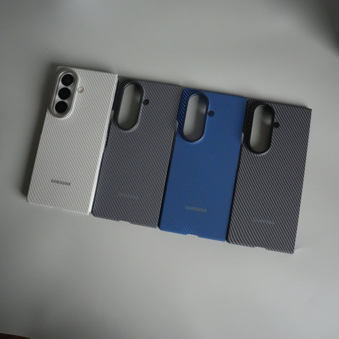 Galaxy Z Fold 7 Carbon Fiber Texture Back Case with Front Membrane | Ultra-Thin Protective Cover