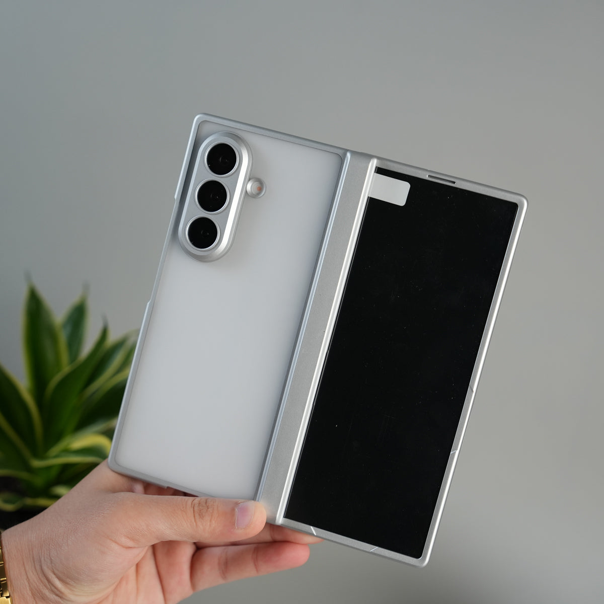 Galaxy Z Fold 7 Frosted Matte Case | Front Glass & Heinge Protection