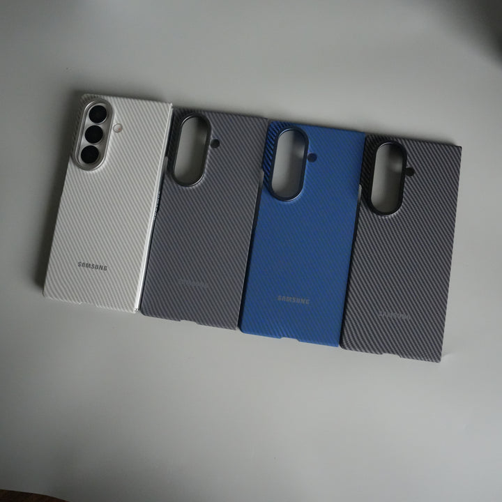 Galaxy Z Fold 7 Carbon Fiber Texture Back Case with Front Membrane | Ultra-Thin Protective Cover