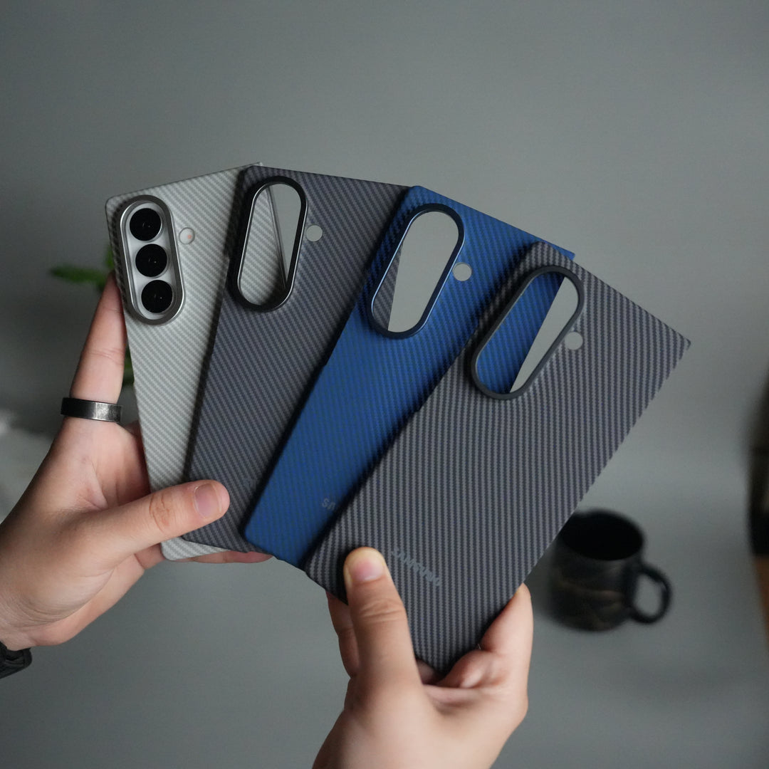 Galaxy Z Fold 7 Carbon Fiber Texture Back Case with Front Membrane | Ultra-Thin Protective Cover