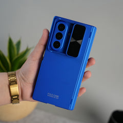 Galaxy Z Fold 7 GKK Kickstand Slide Camera Lid Folding PC Phone Cover with Tempered Glass Screen Film