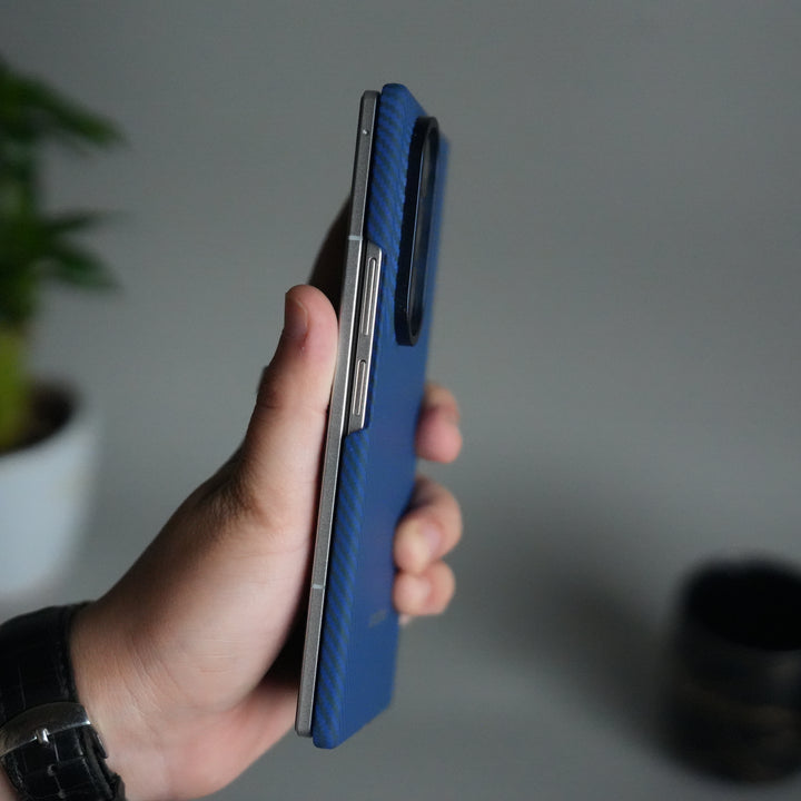 Galaxy Z Fold 7 Carbon Fiber Texture Back Case with Front Membrane | Ultra-Thin Protective Cover