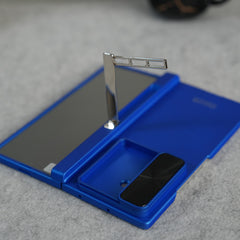 Galaxy Z Fold 7 GKK Kickstand Slide Camera Lid Folding PC Phone Cover with Tempered Glass Screen Film