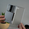 Galaxy Z Fold 7 GKK Kickstand Slide Camera Lid Folding PC Phone Cover with Tempered Glass Screen Film