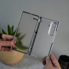 Galaxy Z Fold 7 GKK Kickstand Slide Camera Lid Folding PC Phone Cover with Tempered Glass Screen Film