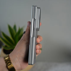 Galaxy Z Fold 7 GKK Kickstand Slide Camera Lid Folding PC Phone Cover with Tempered Glass Screen Film