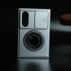 Sliding Camera Shield Case for Galaxy Z Fold 8 | Rotating Ring Stand