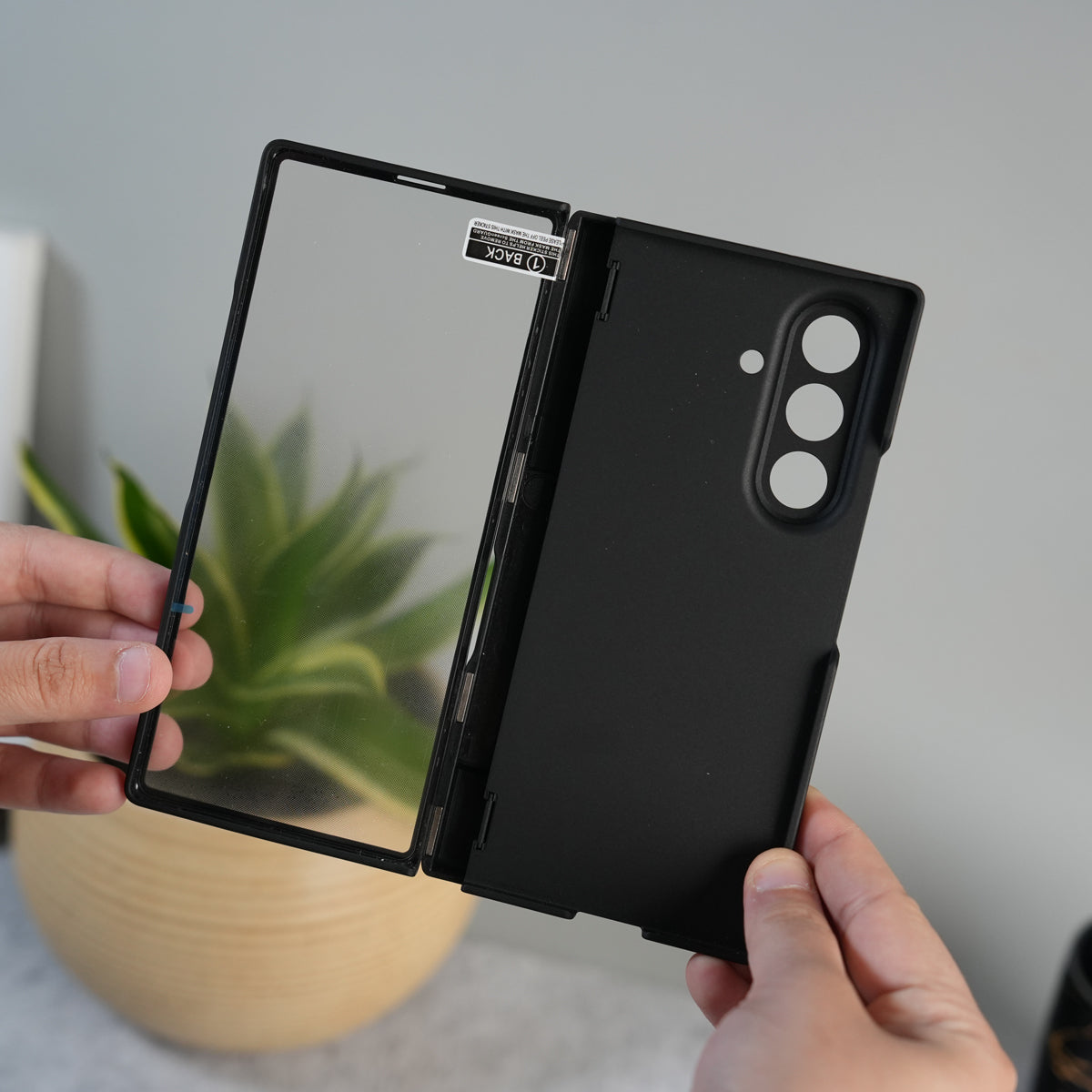 Galaxy Z Fold 7 GKK Kickstand Slide Camera Lid Folding PC Phone Cover with Tempered Glass Screen Film