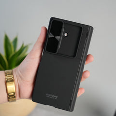 Galaxy Z Fold 7 GKK Kickstand Slide Camera Lid Folding PC Phone Cover with Tempered Glass Screen Film