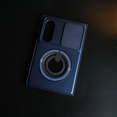 Sliding Camera Shield Case for Galaxy Z Fold 8 | Rotating Ring Stand