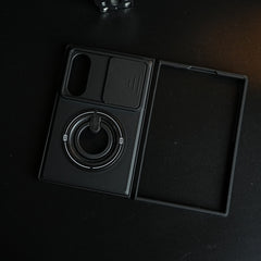 Sliding Camera Shield Case for Galaxy Z Fold 8 | Rotating Ring Stand