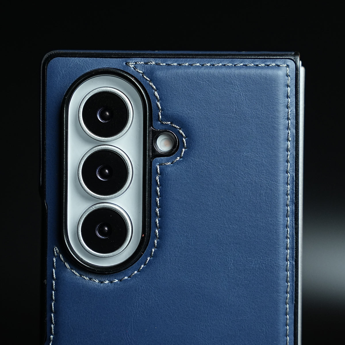 Edge Stitched Leather Texture Case for Galaxy Z Fold 7 | Magnetic Case